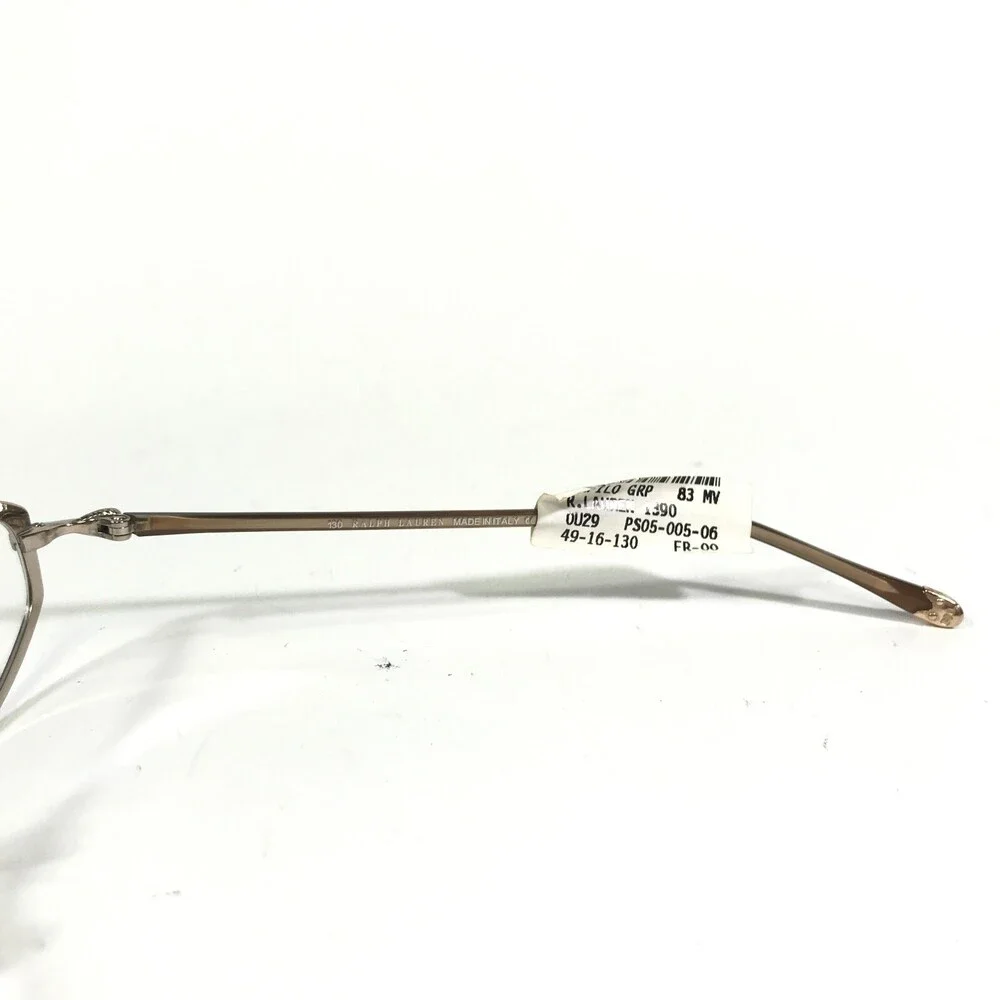 Ralph Lauren RL 1390 U29 Eyeglasses Frames Brown Oval Round Full Rim 49-16-130
